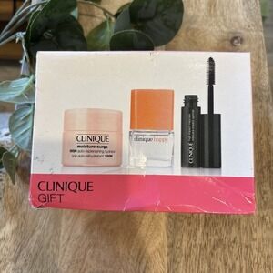 2025 CLINIQUE 3 Pc Happy Moisture Surge Auto Replenishing Hydrator Mascara Gift